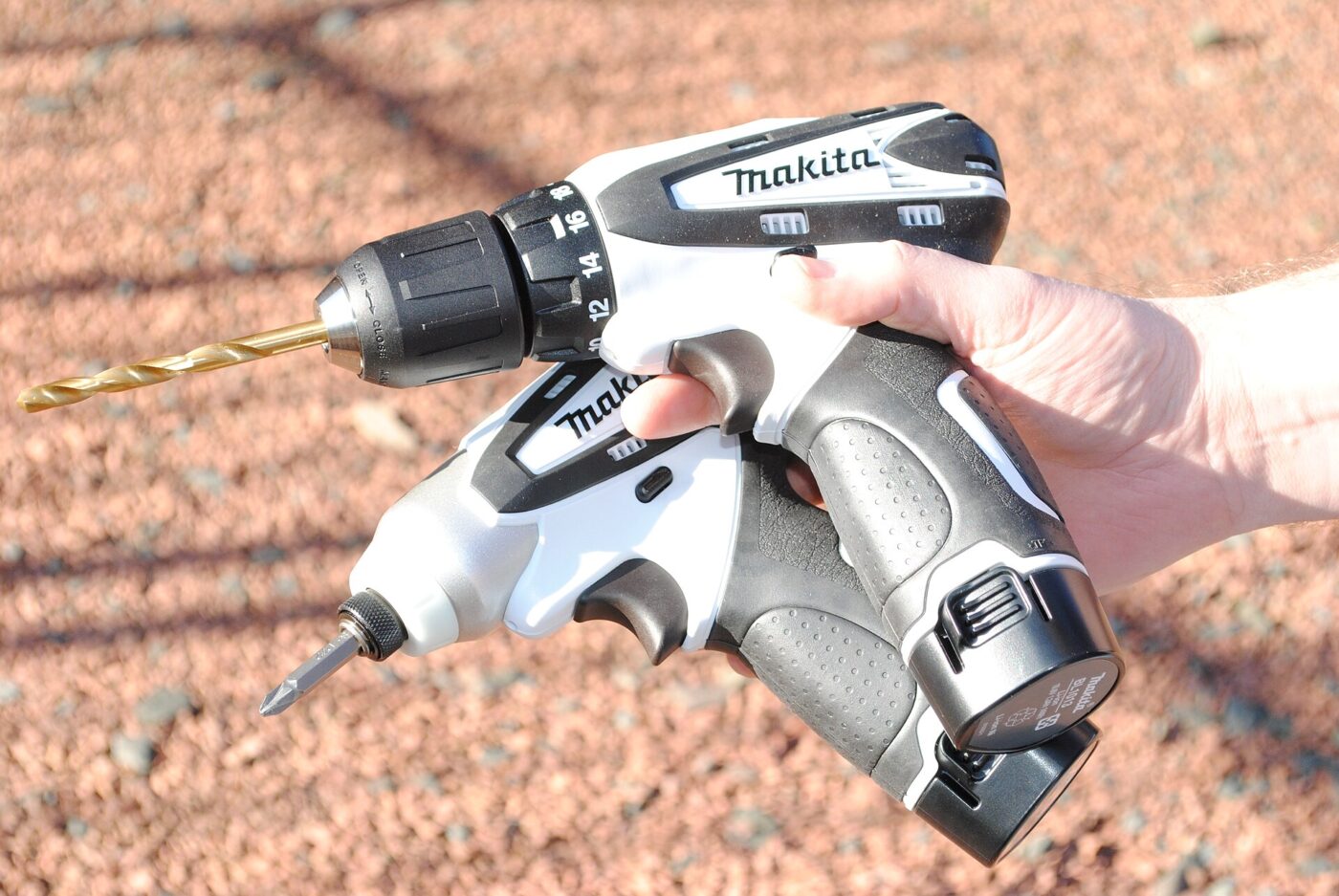 The thing you actually bought. One battery system, two tools sharing the same packs, and every future tool decision already made.
