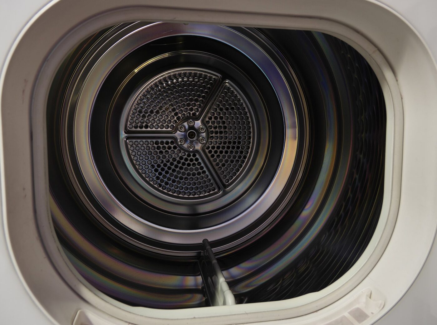 The drum of a clothes dryer.