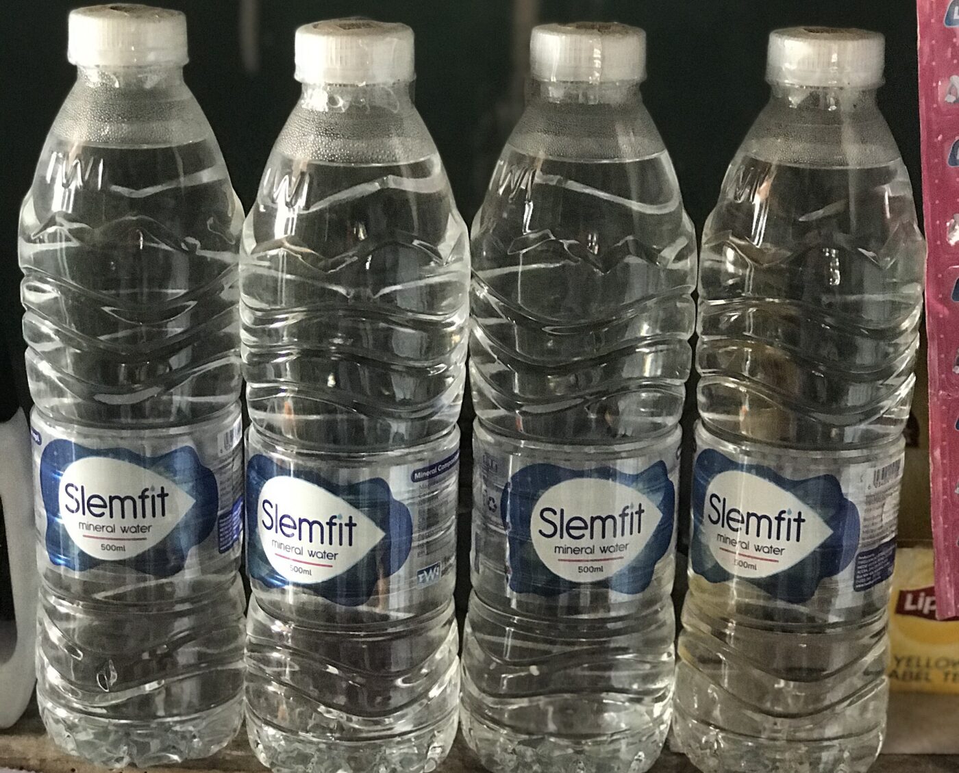 Bottled water.