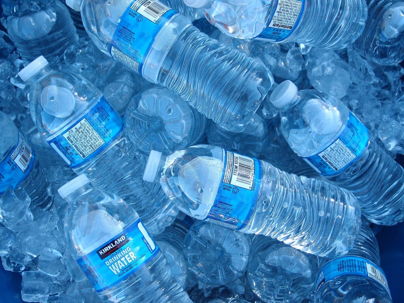 Bottled drinking water.
