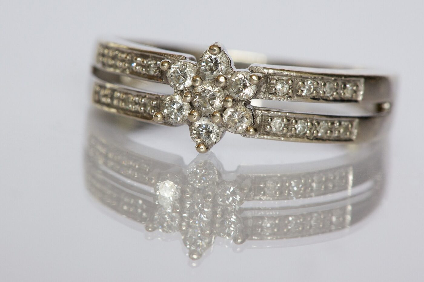 A diamond ring.