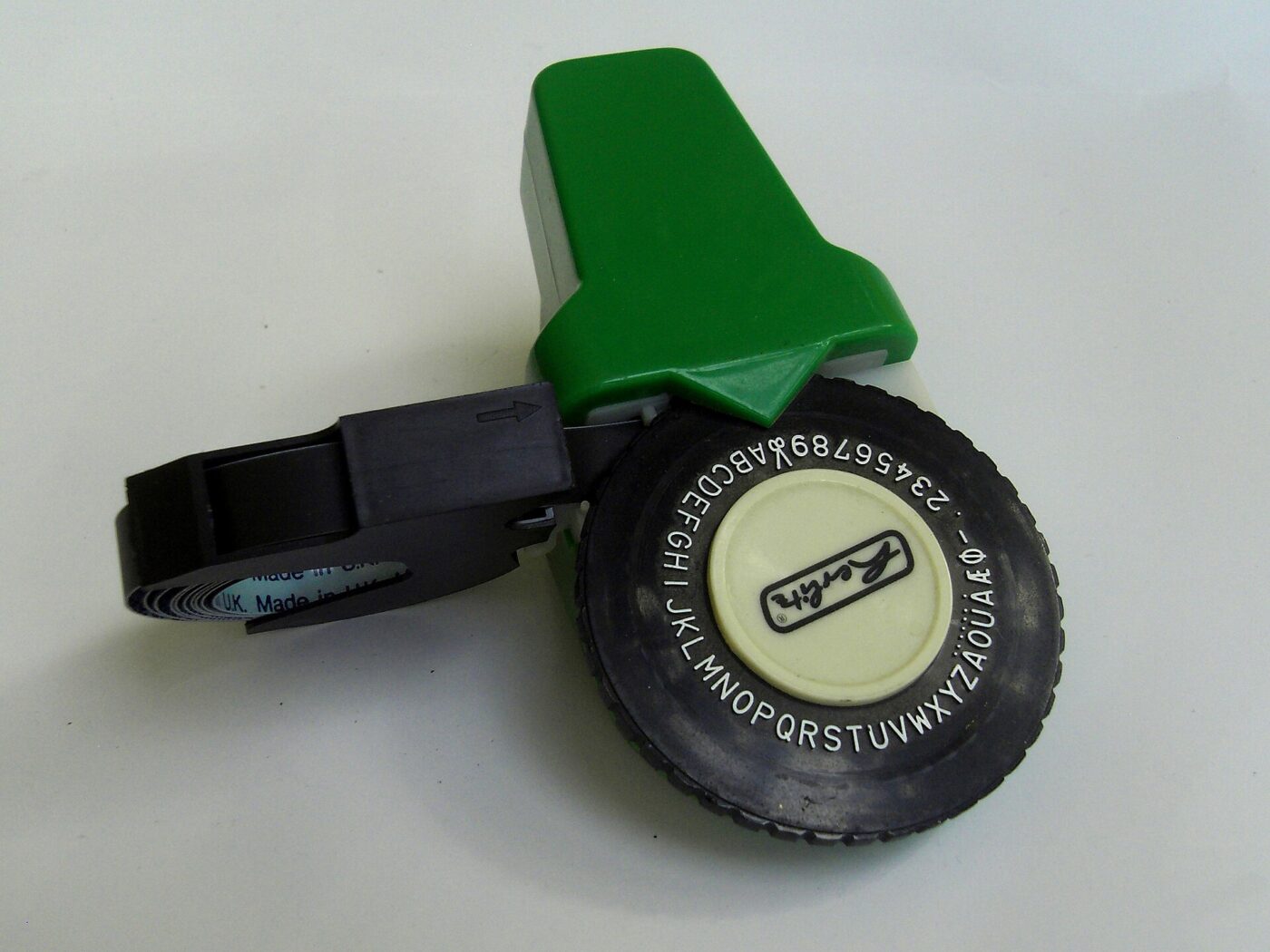 A vintage embossing label maker.