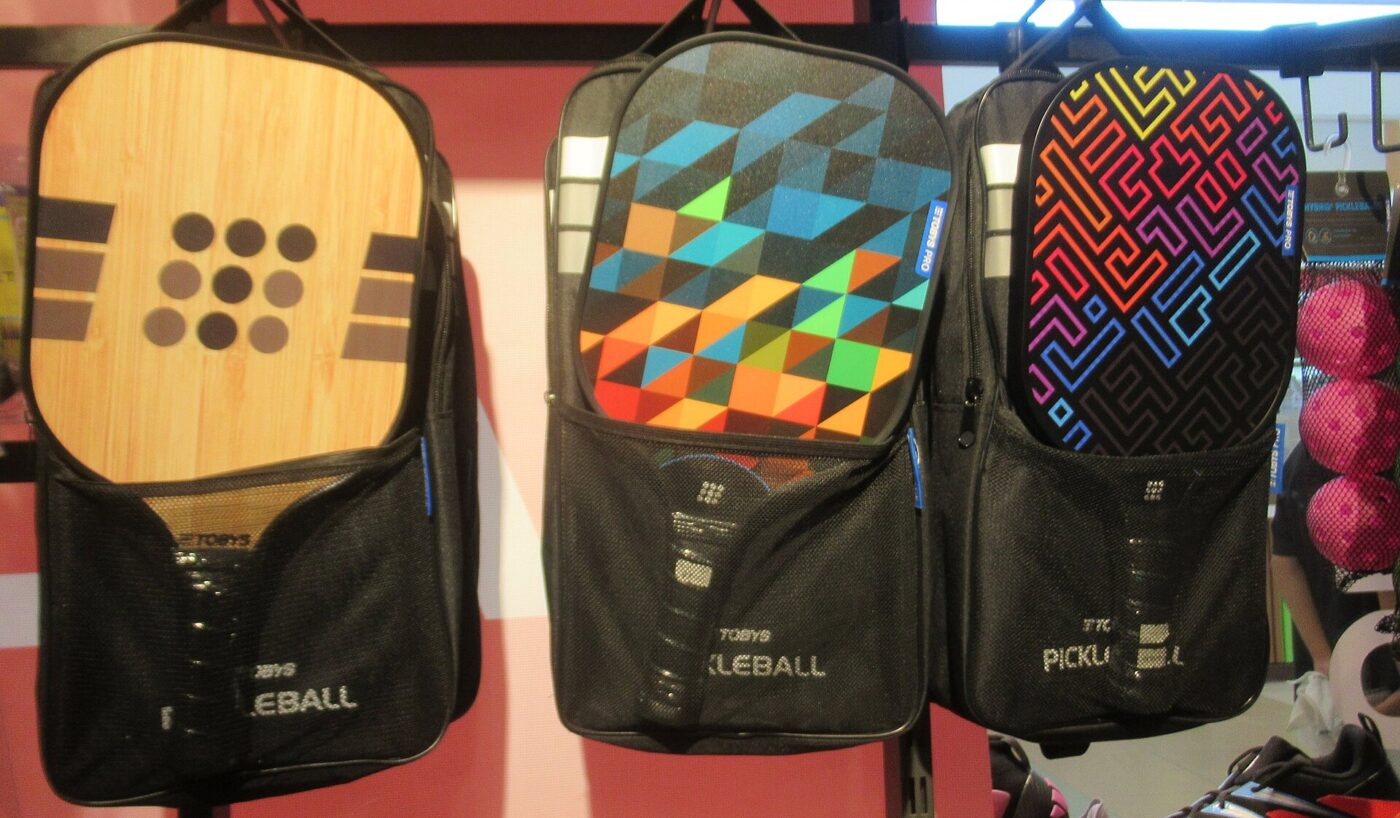 Pickleball paddles with composite faces.
