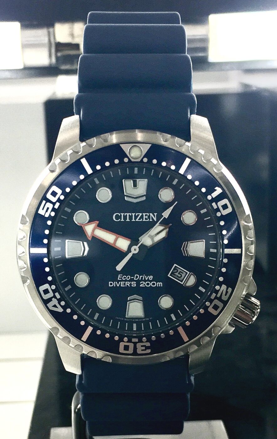 A dive watch rated to 200 meters.